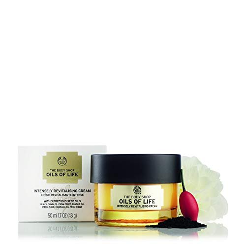 The Body Shop Oils of Life Intensely Revitalizing Cream – Lightweight Nourishing Face Moisturizer, 1.7 Fl Oz Avelisse