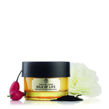 The Body Shop Oils of Life Intensely Revitalizing Cream – Lightweight Nourishing Face Moisturizer, 1.7 Fl Oz Avelisse
