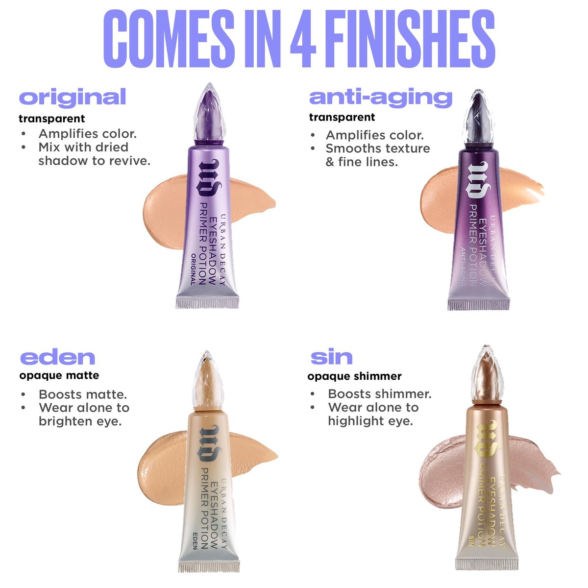 Urban Decay Shimmer Eyeshadow Primer Potion Sin – Champagne Shimmer Eye Primer for Crease-Resistant & Long-Lasting Eye Makeup, Smooths & Preps Eyelid Base - görsel 13