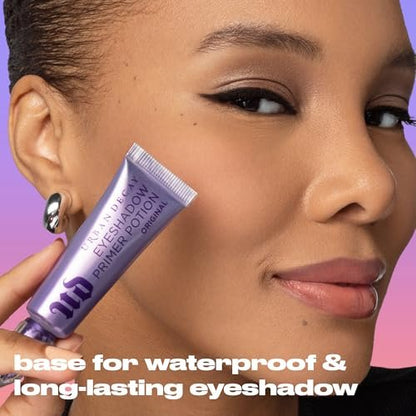 Urban Decay Shimmer Eyeshadow Primer Potion Sin – Champagne Shimmer Eye Primer for Crease-Resistant & Long-Lasting Eye Makeup, Smooths & Preps Eyelid Base