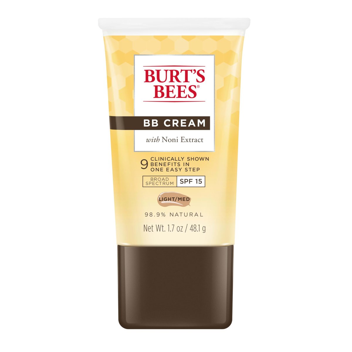 Burt's Bees BB Cream with SPF 15 - Light to Medium, 1.7 oz - Natural Tinted Moisturizer for All Skin Types - görsel 1