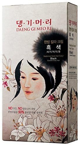 Daeng Gi Meo Ri Korean Herbal Hair Dye Color Cream – PPD-Free Black Hair Color with Keratin Protection – 5 oz Avelisse
