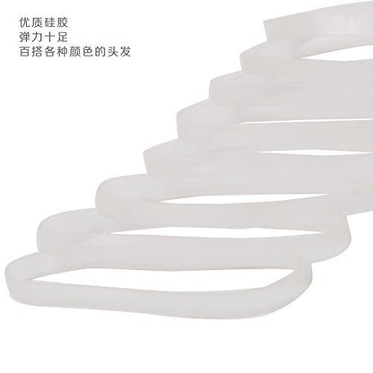 Goody Clear Latex Elastic Bands – 30 Count, 4mm, Rubber Hair Ties
