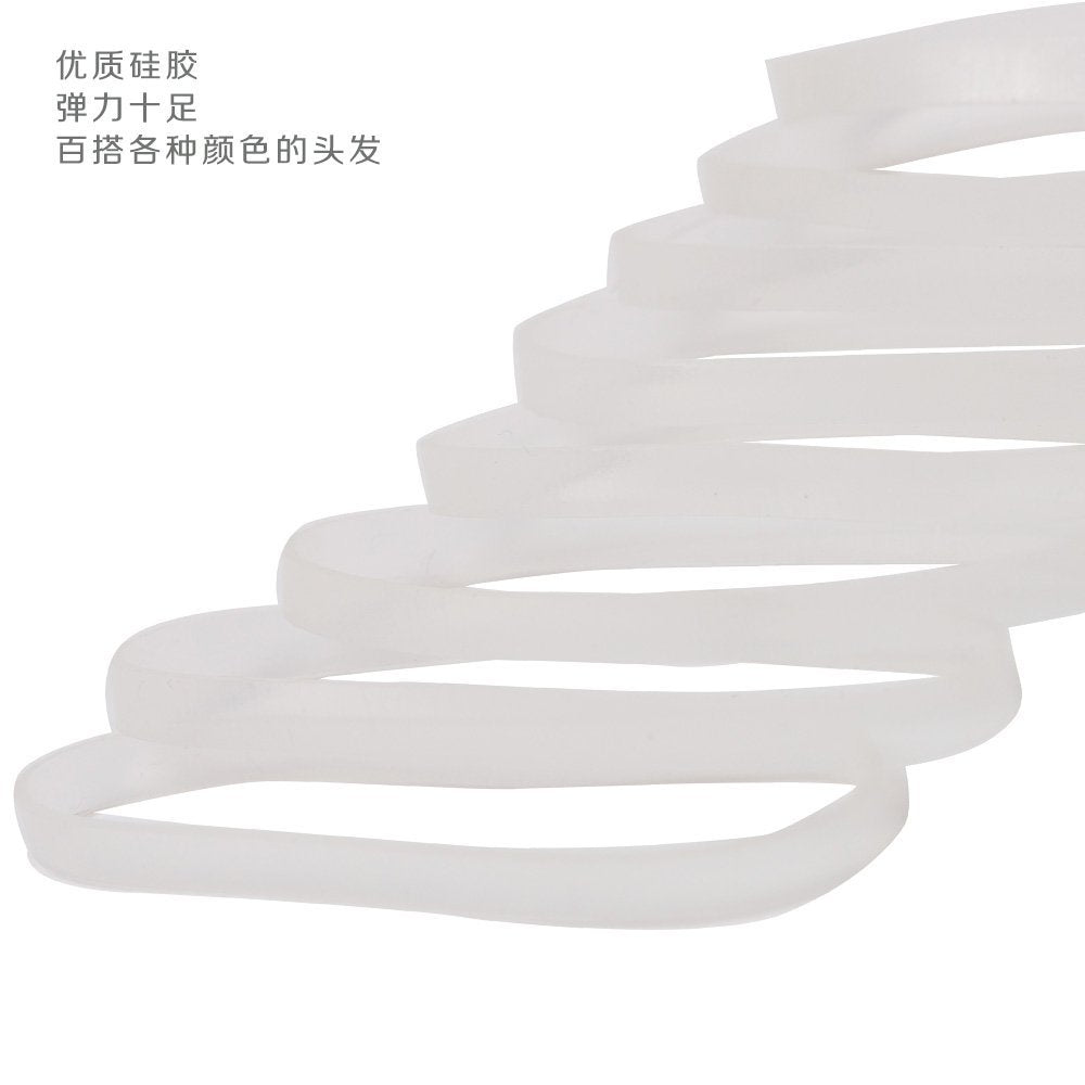 Goody Clear Latex Elastic Bands – 30 Count, 4mm, Rubber Hair Ties - görsel 7