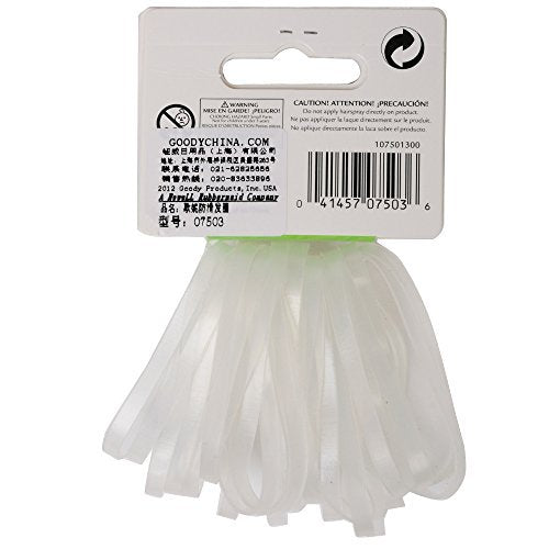 Goody Clear Latex Elastic Bands – 30 Count, 4mm, Rubber Hair Ties - görsel 4
