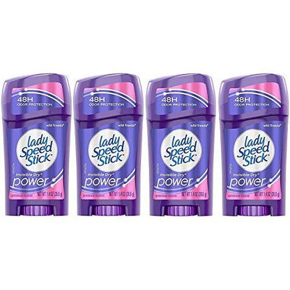 Lady Speed Stick Antiperspirant Deodorant Invisible Dry Wild Freesia 1.4 oz (Pack of 4) Avelisse