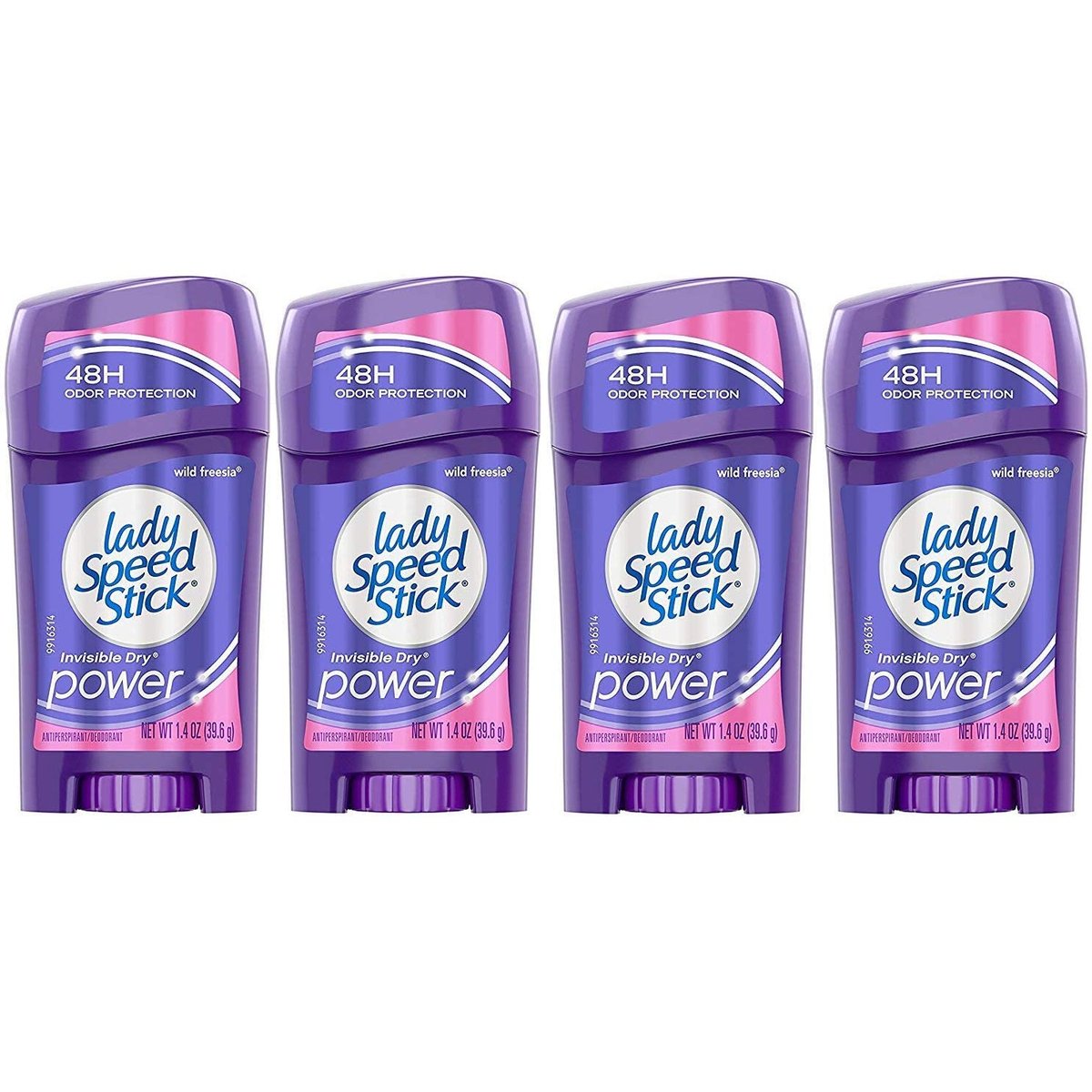 Lady Speed Stick Antiperspirant Deodorant Invisible Dry Wild Freesia 1.4 oz (Pack of 4) Avelisse