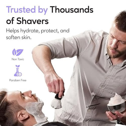 Henry Cavendish Lavender Shaving Soap – All-Natural, Long-Lasting 4 oz Puck Refill with Shea Butter & Coconut Oil for Men and Women Avelisse