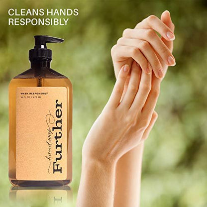 Further Glycerin Hand Soap, 16 Fl Oz (Pack of 2) - Natural Liquid Soap for Gentle Cleansing Avelisse