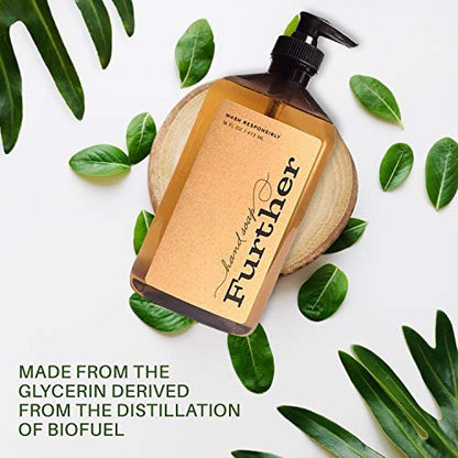 Further Glycerin Hand Soap, 16 Fl Oz (Pack of 2) - Natural Liquid Soap for Gentle Cleansing Avelisse
