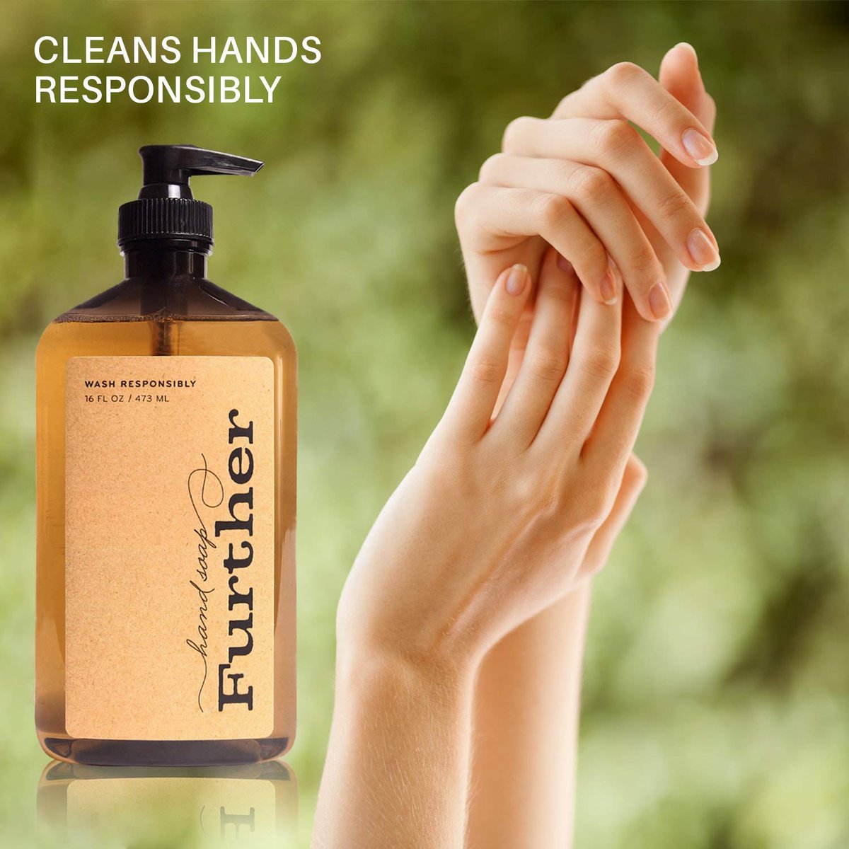 Further Glycerin Hand Soap, 16 Fl Oz (Pack of 2) - Natural Liquid Soap for Gentle Cleansing Avelisse