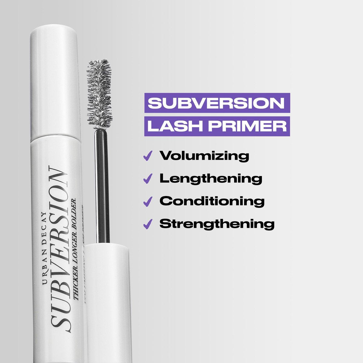 Urban Decay Subversion Lash Primer - Lengthening & Volumizing Mascara Primer, Protects, Preps & Conditions Natural Eyelashes, Nourishing Panthenol & Vitamin E, Cruelty-free, Paraben-free - 0.28 fl oz - görsel 5