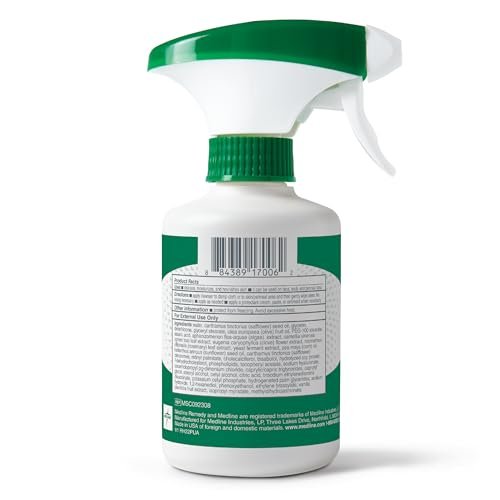 Medline Remedy Clinical Cleansing Body Lotion – No-Rinse, Moisturizing, Vanilla Scent, 8 oz Spray Bottle Avelisse