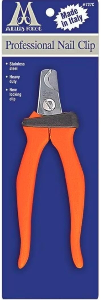 Millers Forge Nail Clipper with Orange Handle – Professional Pet Nail Trimmer for Dogs & Cats