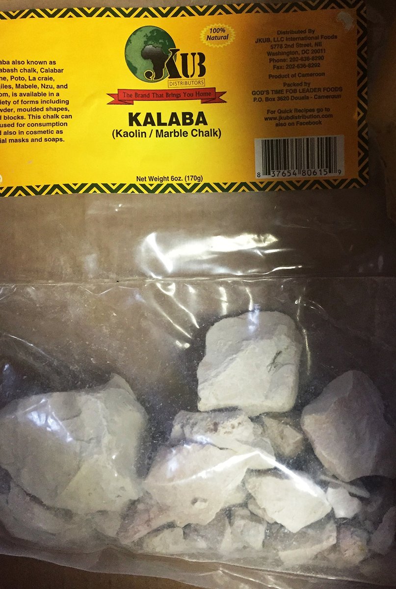 JKUB Kalaba Marble Chalk - Natural Kaolin Clay for Face & Skin Care - görsel 1