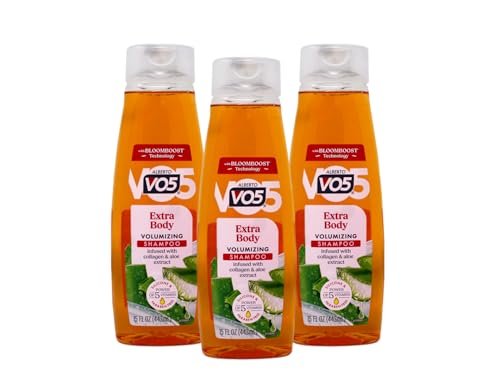 VO5 Extra Body Volumizing Shampoo – 12.5 fl oz (Pack of 3) for Fuller, Thicker Hair Avelisse