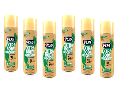 VO5 Crystal Clear Unscented Hairspray - 8.5 oz (Pack of 6) - Strong Hold, No Fragrance Avelisse