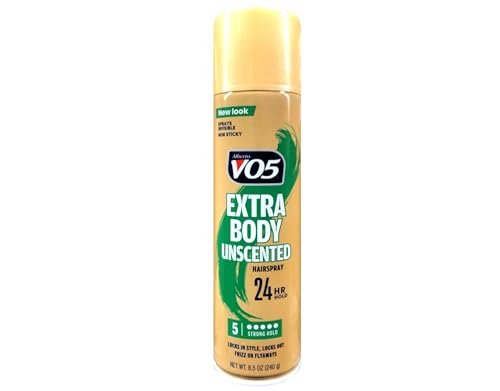 VO5 Crystal Clear Unscented Hairspray - 8.5 oz (Pack of 6) - Strong Hold, No Fragrance Avelisse