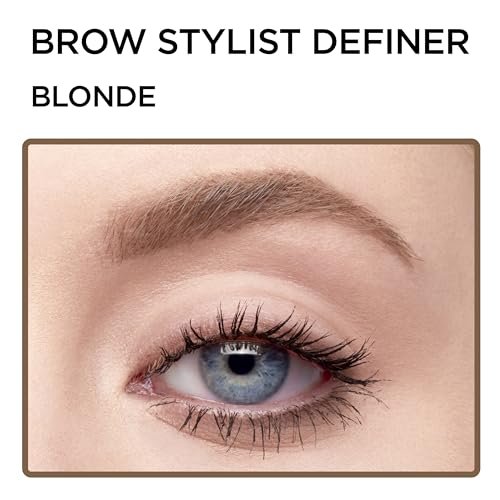 L'Oreal Paris Brow Stylist Definer Waterproof Eyebrow Pencil - Ultra-Fine Mechanical Pencil, Blonde, 0.003 oz - görsel 8