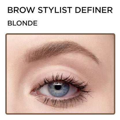 L'Oreal Paris Brow Stylist Definer Waterproof Eyebrow Pencil - Ultra-Fine Mechanical Pencil, Blonde, 0.003 oz