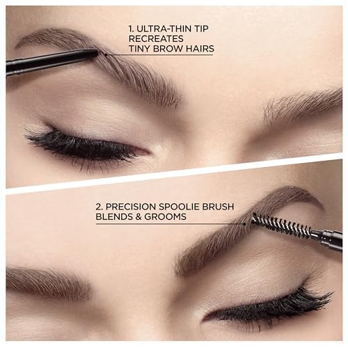 L'Oreal Paris Brow Stylist Definer Waterproof Eyebrow Pencil - Ultra-Fine Mechanical Pencil, Blonde, 0.003 oz - görsel 4
