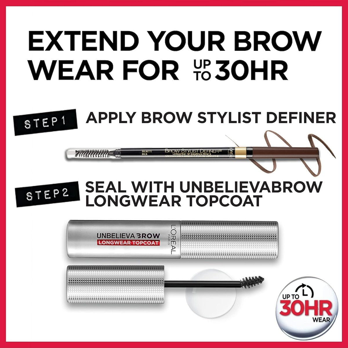 L'Oreal Paris Brow Stylist Definer Waterproof Eyebrow Pencil - Ultra-Fine Mechanical Pencil, Blonde, 0.003 oz - görsel 13
