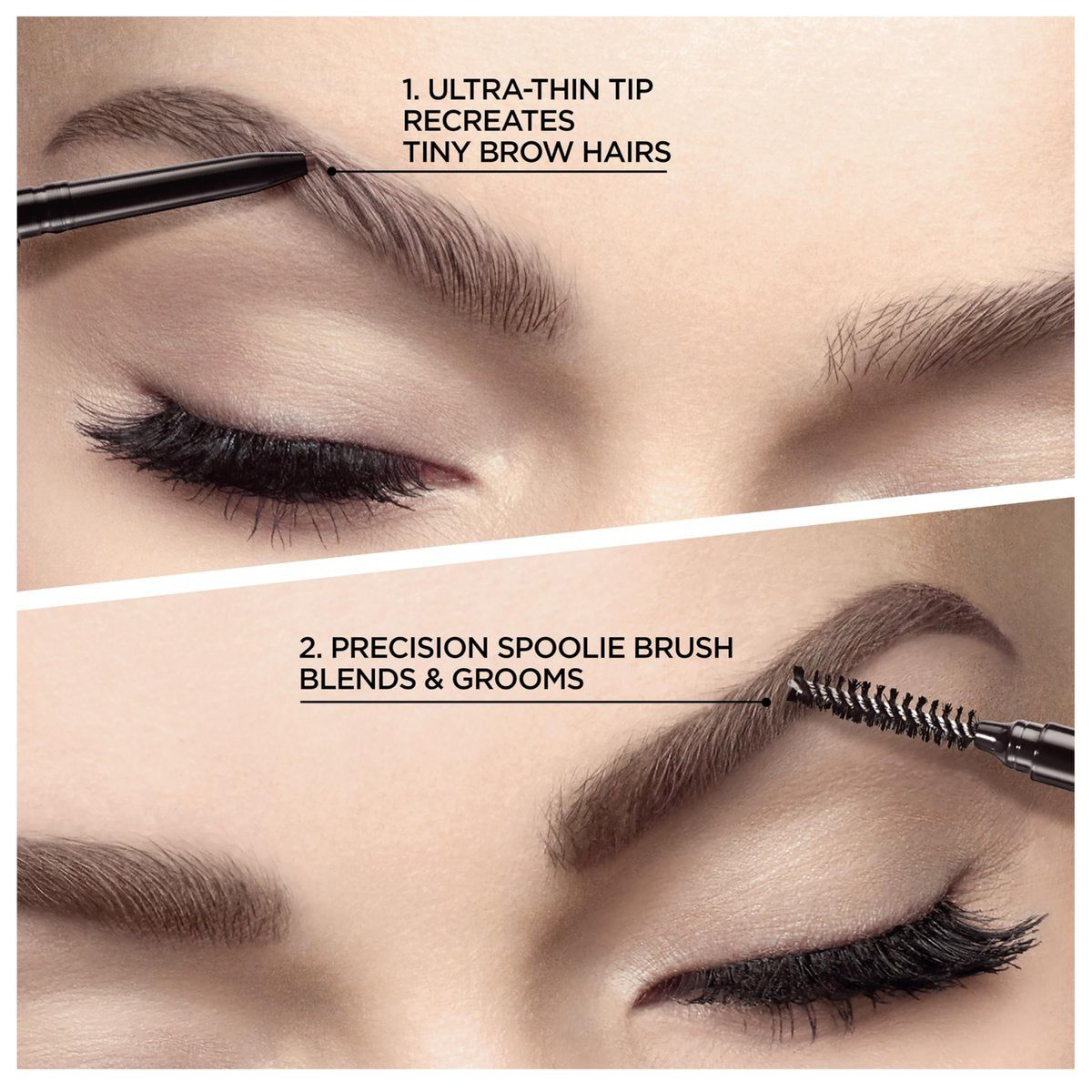 L'Oreal Paris Brow Stylist Definer Waterproof Eyebrow Pencil - Ultra-Fine Mechanical Pencil, Blonde, 0.003 oz - görsel 3