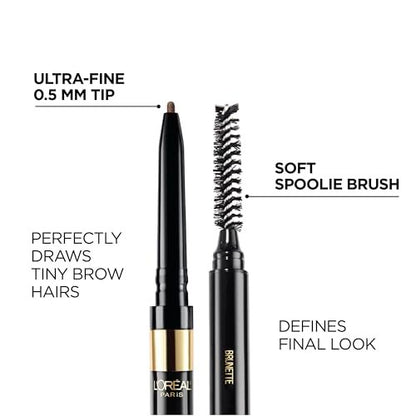 L'Oreal Paris Brow Stylist Definer Waterproof Eyebrow Pencil - Ultra-Fine Mechanical Pencil, Blonde, 0.003 oz