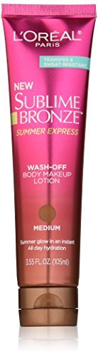 L'Oréal Paris Sublime Bronze Summer Express Body Makeup Lotion, Medium, 3.55 fl. oz. - görsel 2