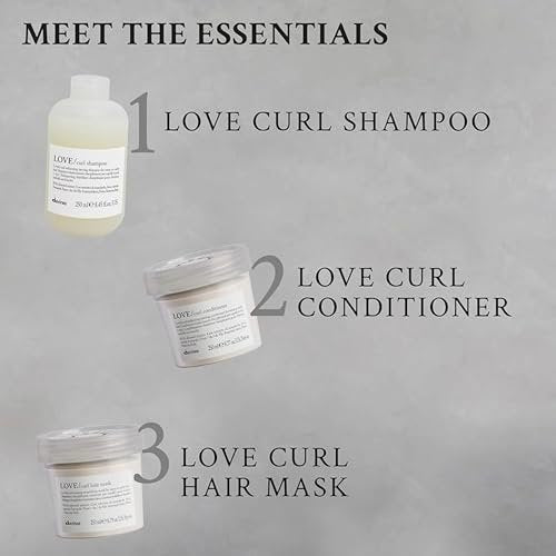 Davines LOVE Curl Shampoo - Gentle Cleanser for Wavy & Curly Hair, Enhances Curl Elasticity, Hydrates with Almond Extract, 8.45 oz - görsel 10