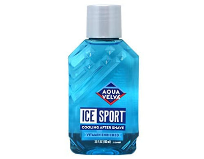 Aqua Velva Ice Sport Cooling After Shave - 3.5 oz (Pack of 9)