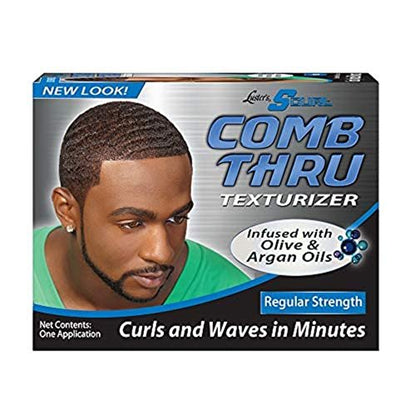 Luster's Curl Text Kit with Olive & Argan Oils for Curly Hair | 1 Kit