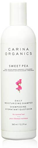 Carina Organics Sweet Pea Shampoo (Daily) - 12.2 oz | Natural & Organic Daily Hair Care Avelisse