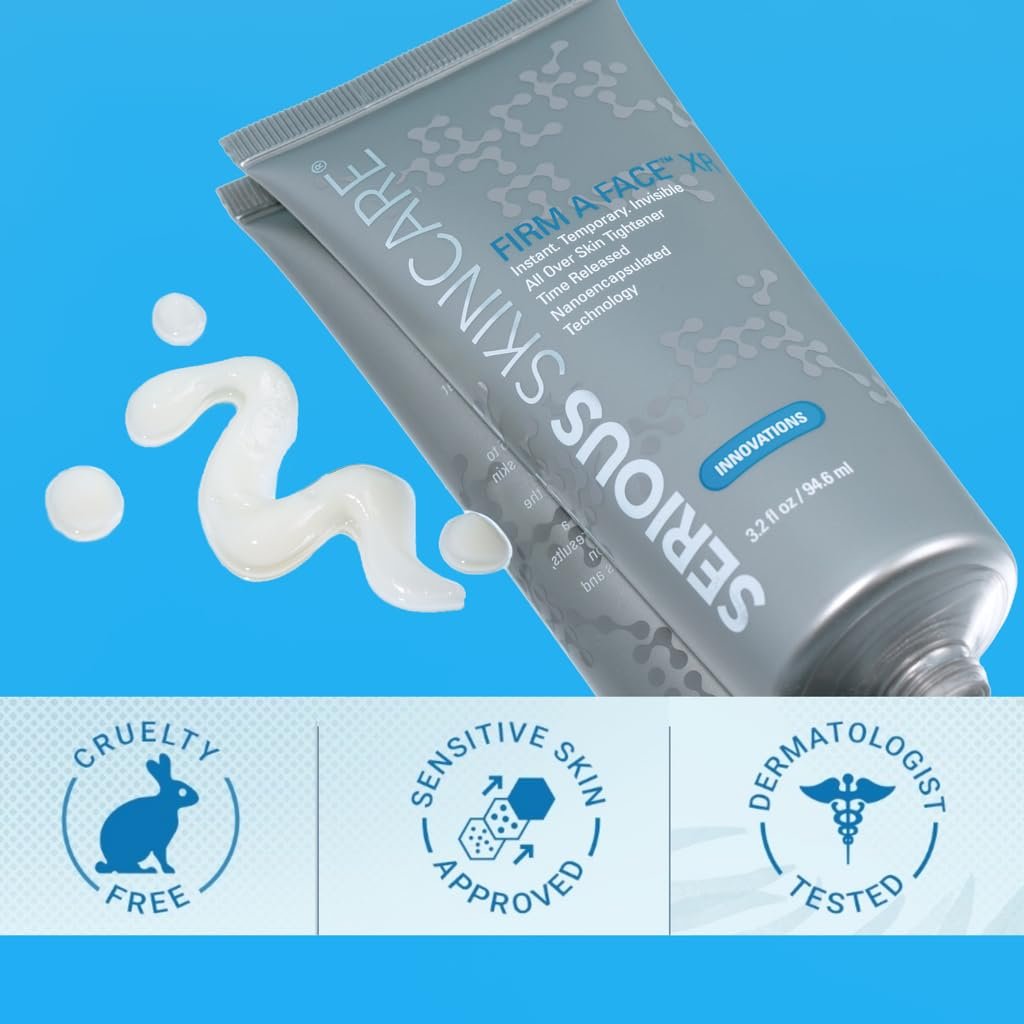 Serious Skincare Firm A Face XR - Instant Temporary Skin Tightener - Invisible Lift for Face and Neck with Retinol - Anti-Aging to Reduce the Look of Fine Lines, Wrinkles and Large Pores - 3.2 Fl Oz Avelisse