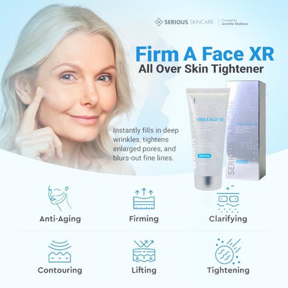 Serious Skincare Firm A Face XR - Instant Temporary Skin Tightener - Invisible Lift for Face and Neck with Retinol - Anti-Aging to Reduce the Look of Fine Lines, Wrinkles and Large Pores - 3.2 Fl Oz Avelisse