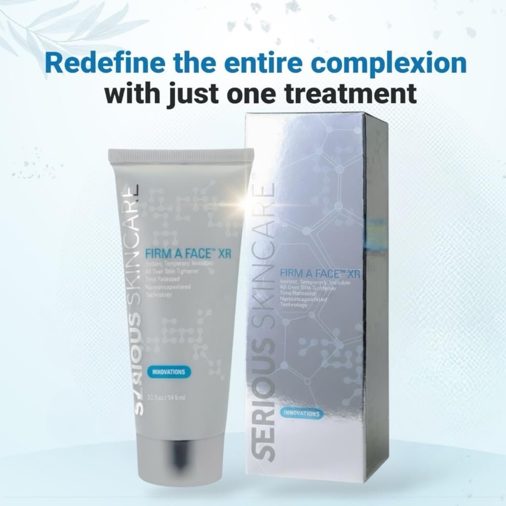 Serious Skincare Firm A Face XR - Instant Temporary Skin Tightener - Invisible Lift for Face and Neck with Retinol - Anti-Aging to Reduce the Look of Fine Lines, Wrinkles and Large Pores - 3.2 Fl Oz Avelisse