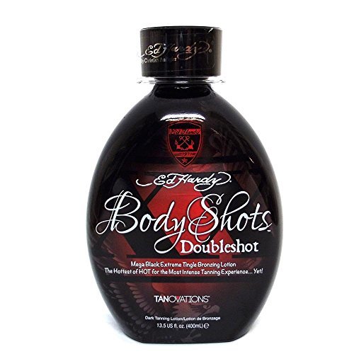 Ed Hardy Body Shots Double Shot Warning Mega Extreme Hot Tingle Bronzer - 13.5 oz Avelisse