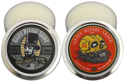 Grave Before Shave True Man Beard Balm Dual Pack - 2 Fl Oz (Pack of 2) - Premium Beard Conditioner Avelisse