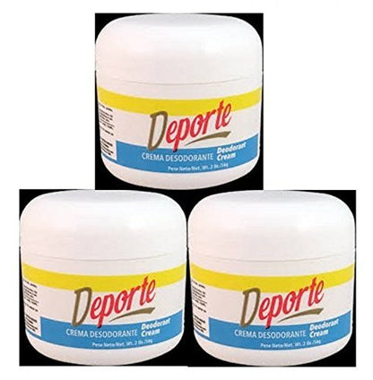 Roldan Deporte Crema Desodorante Antiperspirant Cream 3-Pack (0.28 oz each) Avelisse