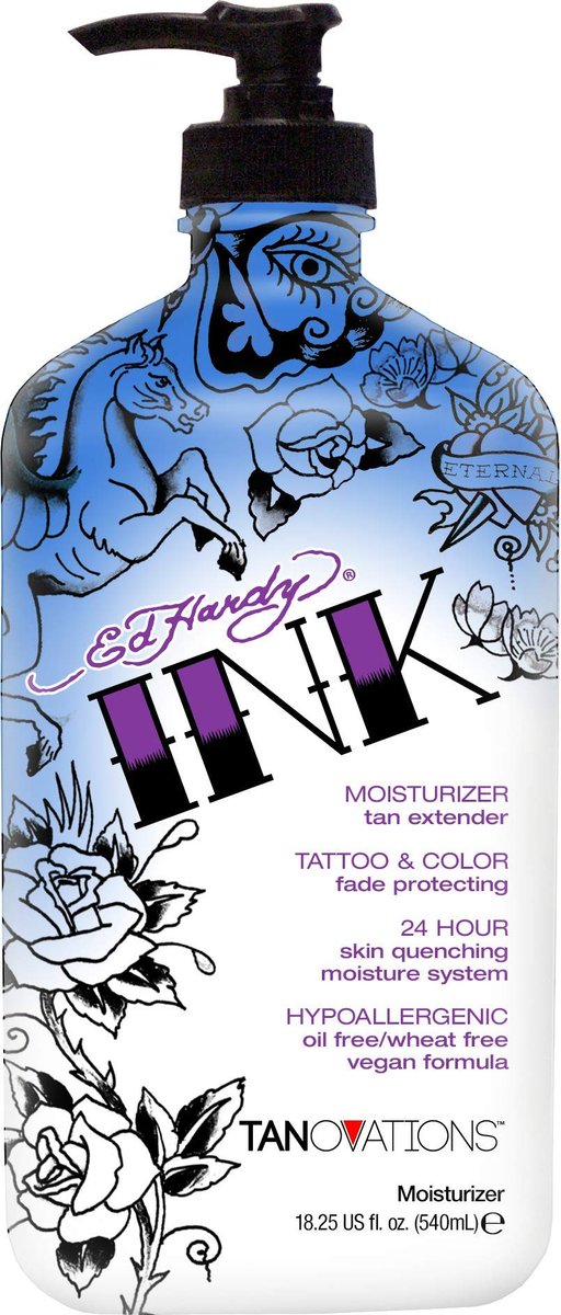 Ed Hardy INK Tattoo & Color Fade Moisturizer Tan Extender - 18.75 oz Avelisse