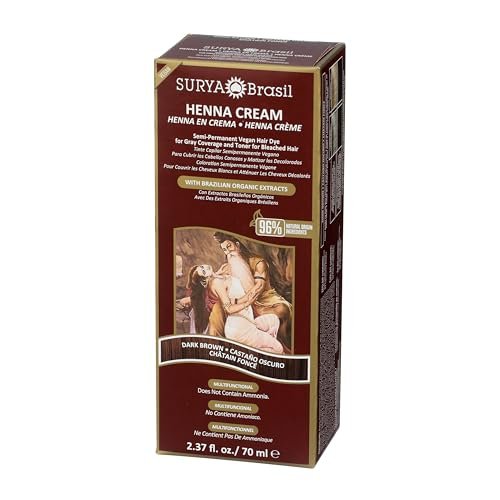 Surya Brasil Henna Cream Dark Brown – 96% Natural, Vegan & Cruelty-Free Semi-Permanent Hair Color - görsel 10