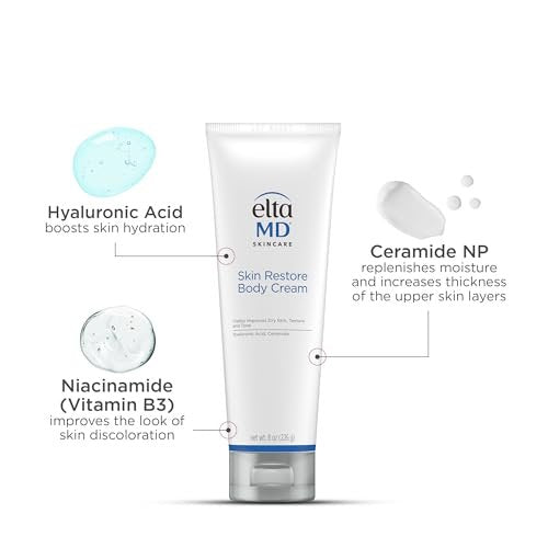 EltaMD Skin Restore Body Cream – Fragrance-Free Body Moisturizer with Hyaluronic Acid & Niacinamide for Sensitive Skin, 8 oz Avelisse