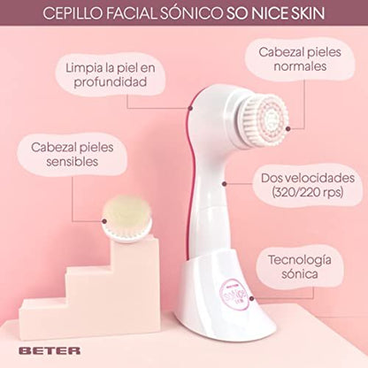 Better So Nice Skin Sonic Facial Brush – Gentle Silicone Cleansing Brush for Radiant Skin Avelisse