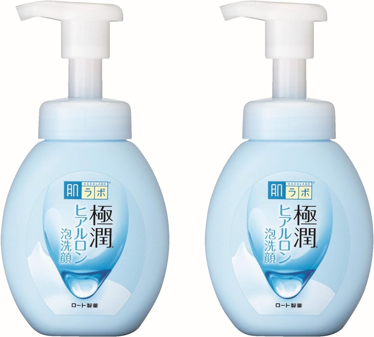 Hadalabo Gokujyun Hyaluronic Acid Moisture Bubble Foaming Cleanser (160ml, 2-Pack) Avelisse