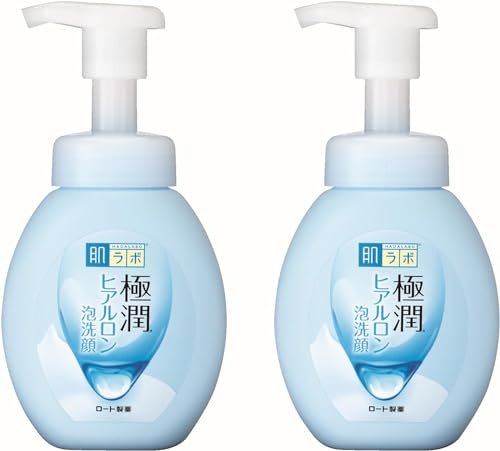 Hadalabo Gokujyun Hyaluronic Acid Moisture Bubble Foaming Cleanser (160ml, 2-Pack) Avelisse