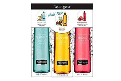 Neutrogena Rainbath Body Wash Variety Pack – 3 x 16 fl oz: Original, Pomegranate & Ocean Mist Avelisse