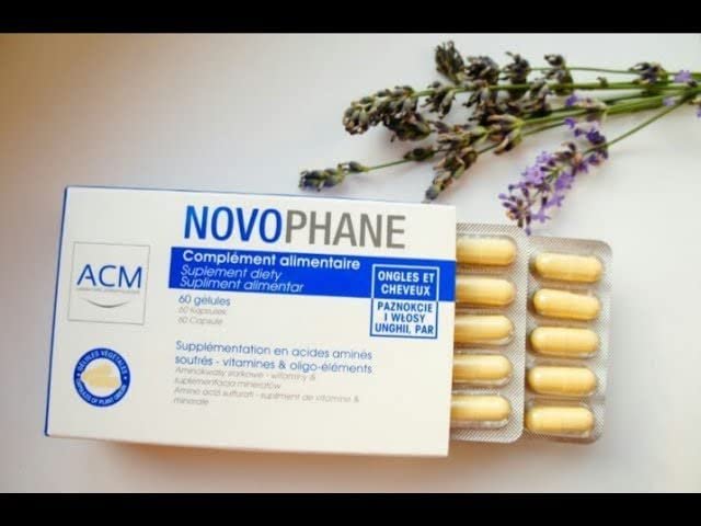 ACM Laboratoire Novophane Caps Anti Hair Loss Treatment for Alopecia, Nail Fragility, and Skin Capital Avelisse