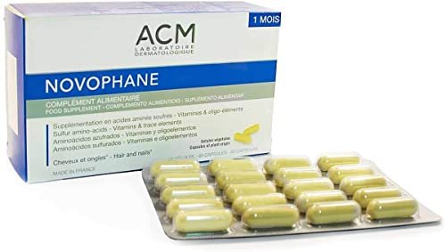 ACM Laboratoire Novophane Caps Anti Hair Loss Treatment for Alopecia, Nail Fragility, and Skin Capital Avelisse