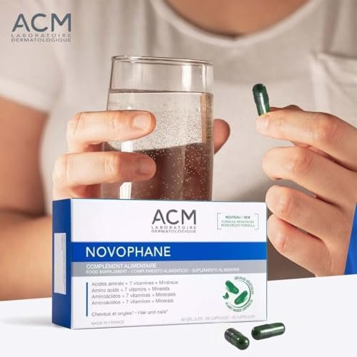 ACM Laboratoire Novophane Caps Anti Hair Loss Treatment for Alopecia, Nail Fragility, and Skin Capital Avelisse
