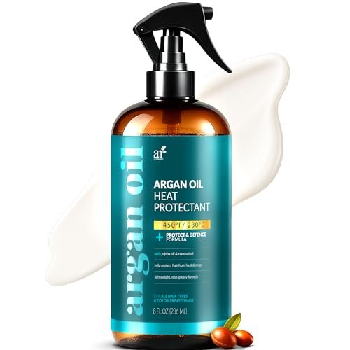 Artnaturals Thermal Hair Protector Spray - Heat Protectant for Flat Iron, Argan Oil, Sulfate Free, 8 Fl Oz Avelisse
